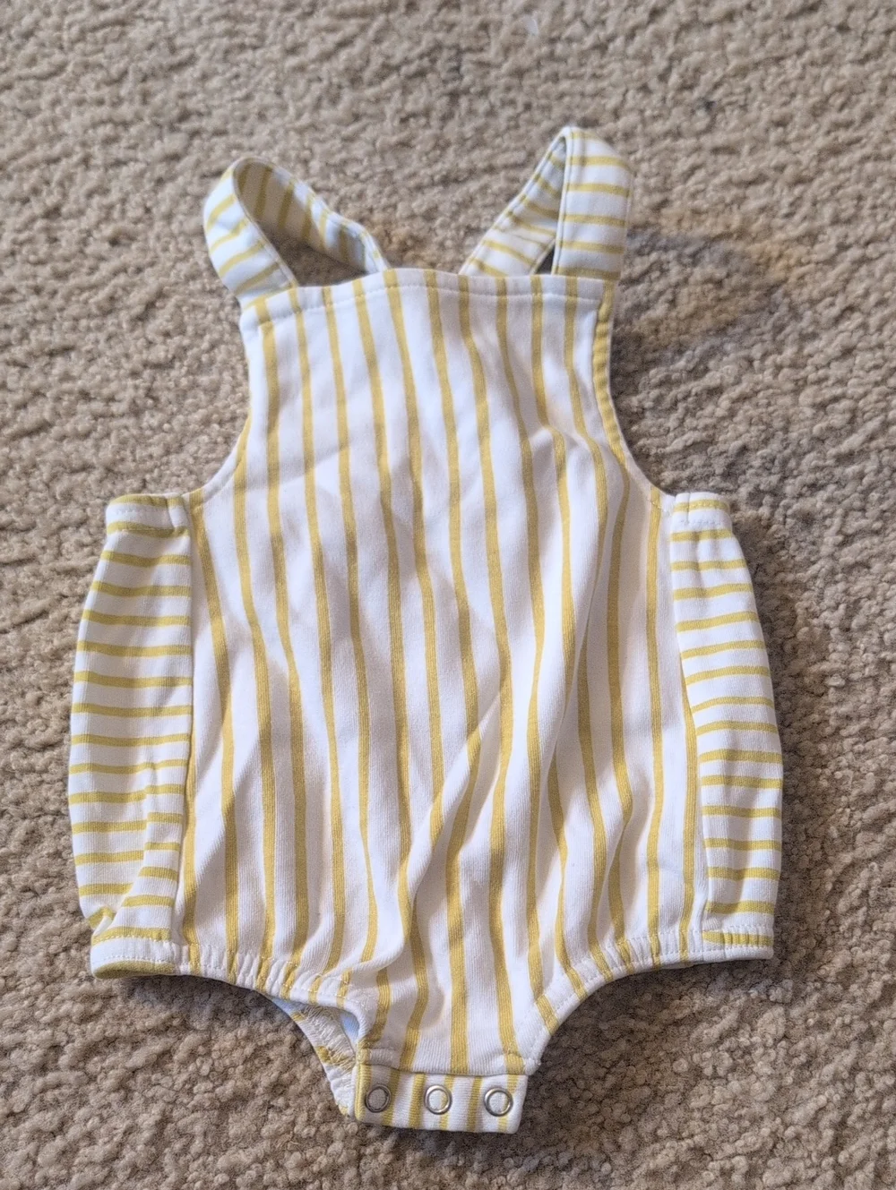 Yellow Stripe Baby One-Piece Bodysuit